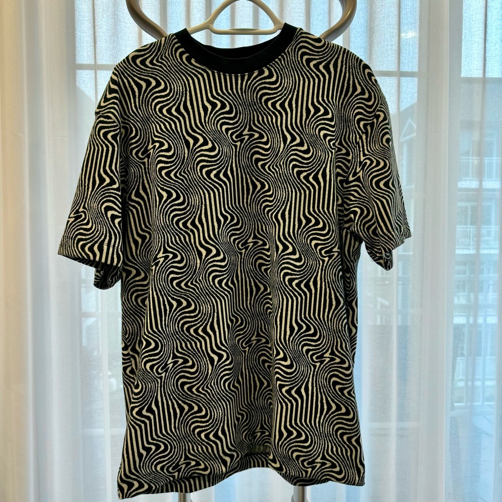 Abstract Knit T-Shirt from River Island